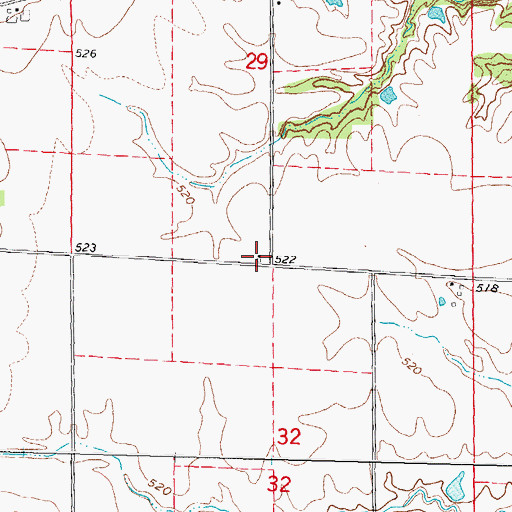 Topographic Map of Hesse School (historical), IL