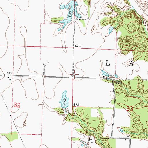 Topographic Map of Hopewell School (historical), IL