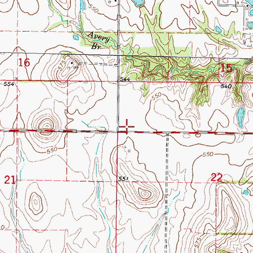 Topographic Map of Union School (historical), IL