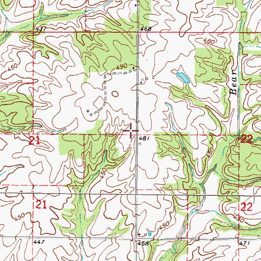 Topographic Map of Alfred School (historical), IL
