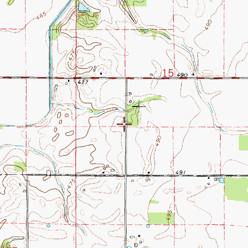 Topographic Map of Pleasant Valley Church (historical), IL