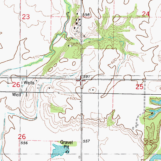 Topographic Map of Bee Ridge School (historical), IL