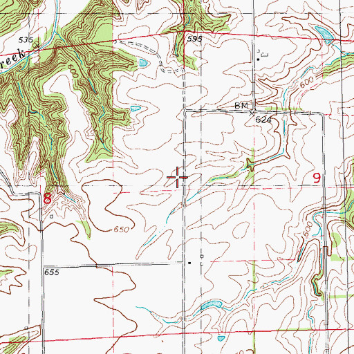 Topographic Map of Bradbury Grove School (historical), IL