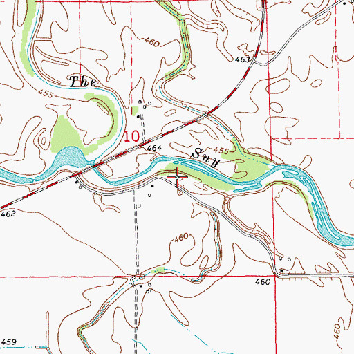 Topographic Map of Chenale Ecarte Club (historical), IL