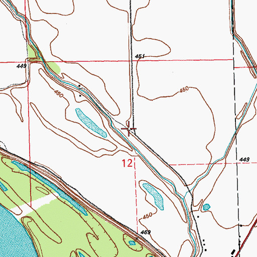 Topographic Map of Riverside School (historical), IL