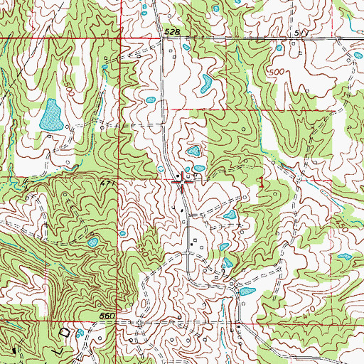 Topographic Map of Dunk School (historical), IL
