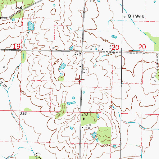 Topographic Map of Mitchell School (historical), IL
