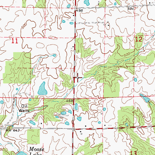 Topographic Map of Montgomery School (historical), IL