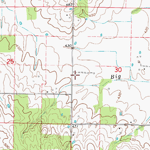 Topographic Map of Persimmon Grove School (historical), IL