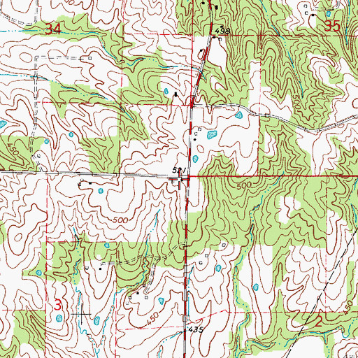 Topographic Map of Smith School (historical), IL