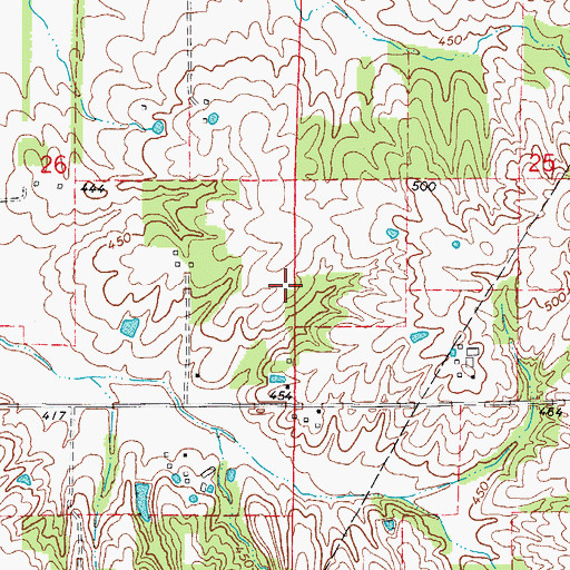 Topographic Map of Vallette School (historical), IL
