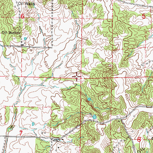 Topographic Map of Cantrell School (historical), IL