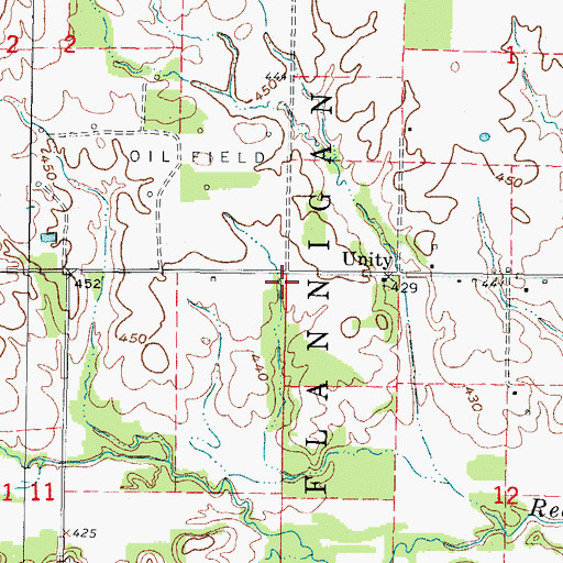 Topographic Map of Cooper School (historical), IL