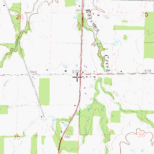 Topographic Map of Little Prairie School (historical), IL