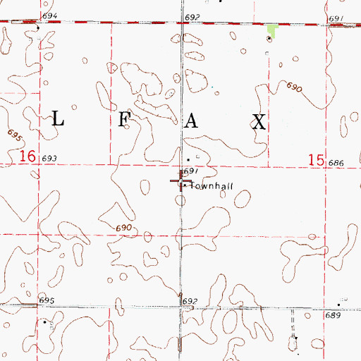 Topographic Map of Giblin, IL