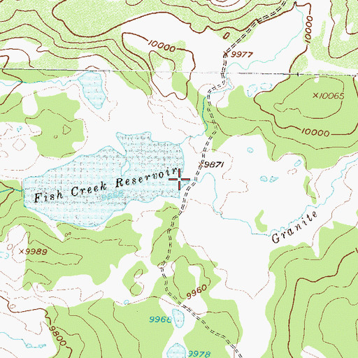 Topographic Map of Granite Creek, CO