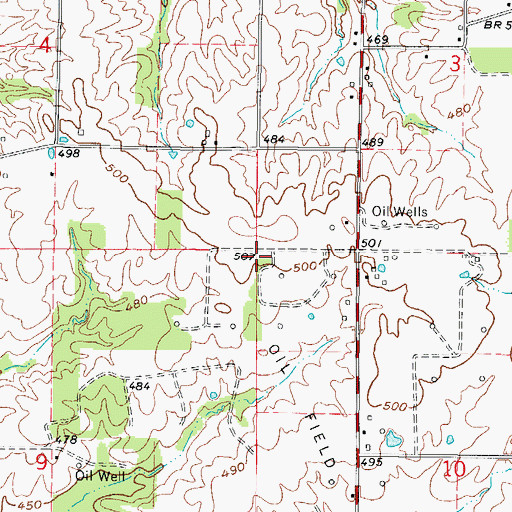 Topographic Map of Orton School (historical), IL