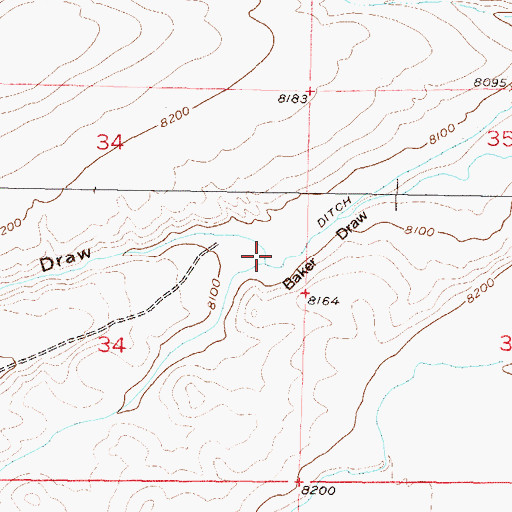 Topographic Map of Morley Draw, CO