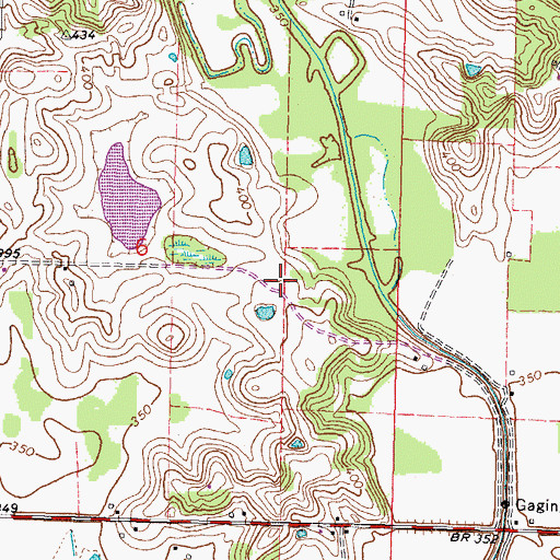 Topographic Map of Hoffner School (historical), IL