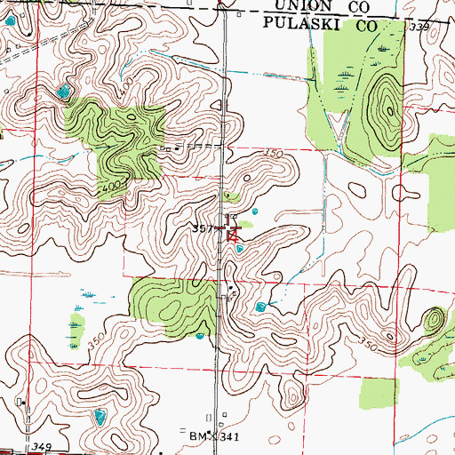 Topographic Map of Maple Valley School (historical), IL