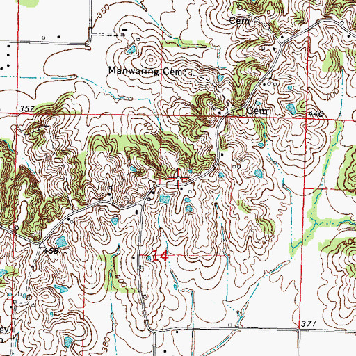 Topographic Map of Mount Pleasant School (historical), IL