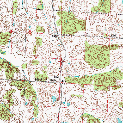 Topographic Map of North Center School (historical), IL