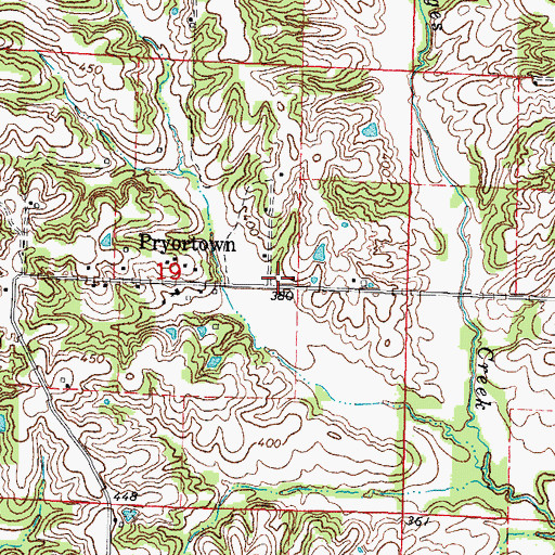 Topographic Map of Southside School (historical), IL