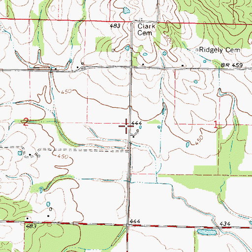 Topographic Map of Couch School (historical), IL