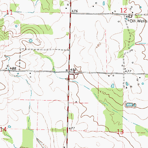 Topographic Map of McNair School (historical), IL