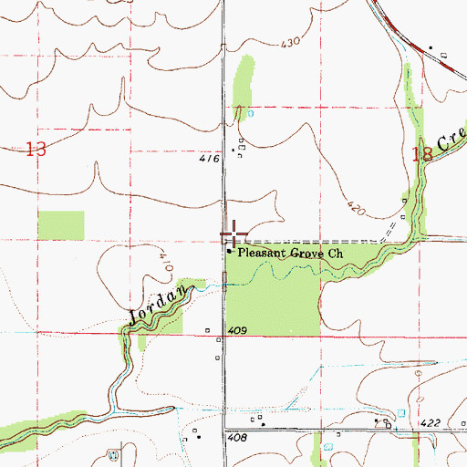 Topographic Map of Mundy School (historical), IL