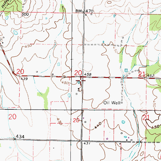 Topographic Map of Stoltz School (historical), IL