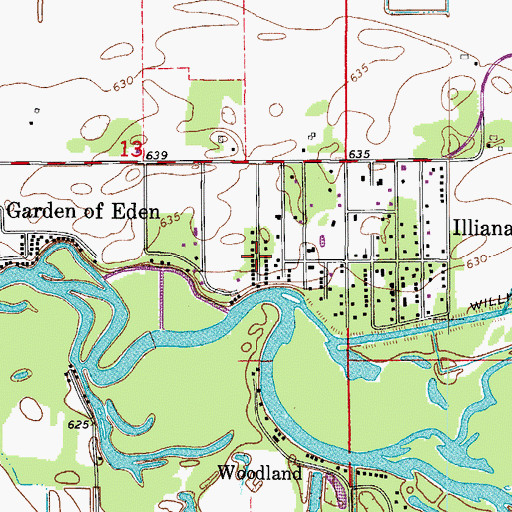 Topographic Map of Lake, IL
