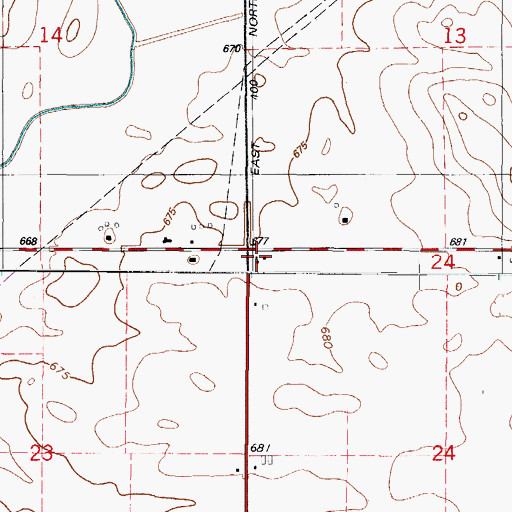 Topographic Map of Lawrence School (historical), IL