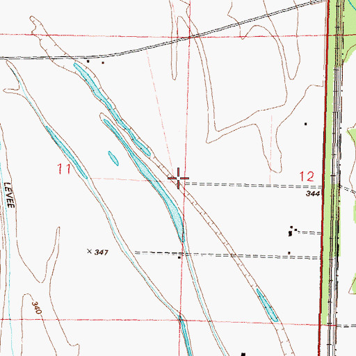 Topographic Map of Hamburg School, IL
