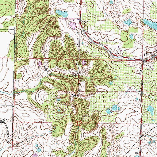 Topographic Map of Knupp School (historical), IL