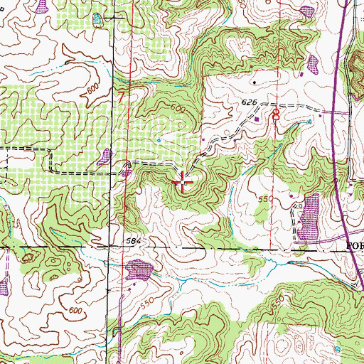 Topographic Map of Limestone School (historical), IL
