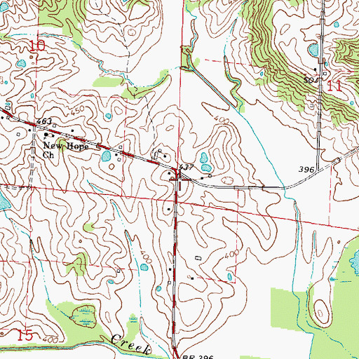 Topographic Map of Newton School (historical), IL