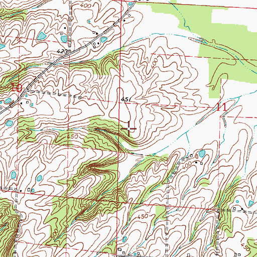Topographic Map of Penrod School (historical), IL