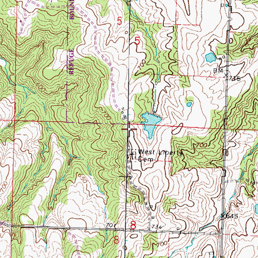 Topographic Map of Progress, IL