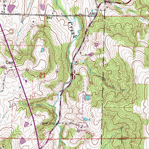 Topographic Map of Sifford School (historical), IL
