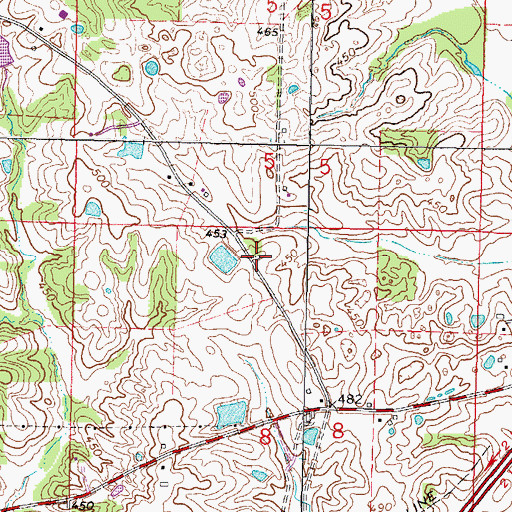 Topographic Map of Sitter School (historical), IL