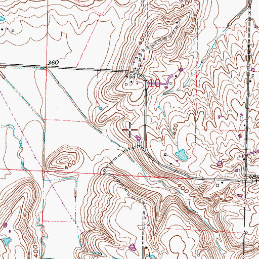 Topographic Map of Cold Spring School (historical), IL