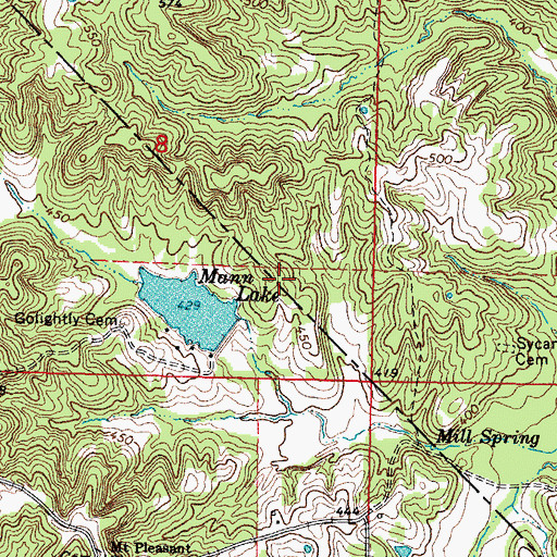Topographic Map of County Line School (historical), IL