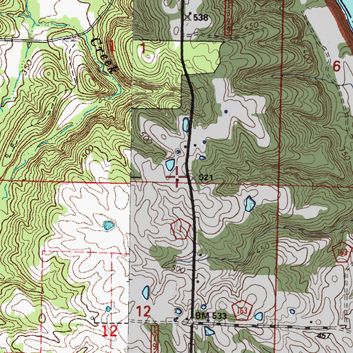 Topographic Map of McKinley School (historical), IL