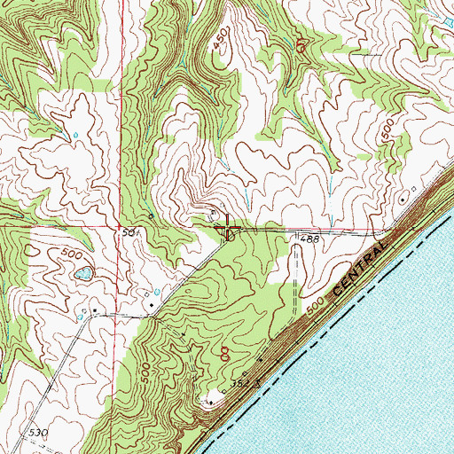 Topographic Map of Rock Quarry School (historical), IL