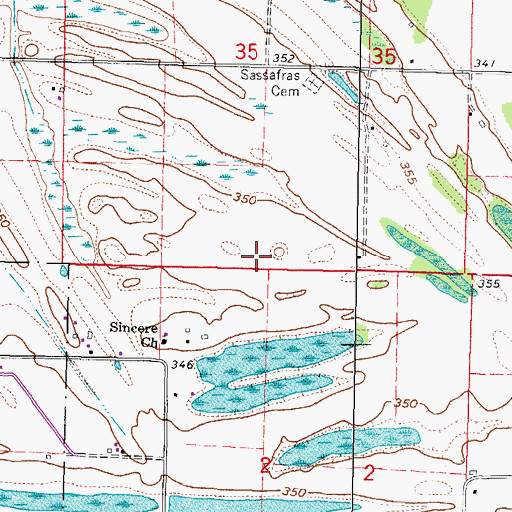 Topographic Map of Sumner School (historical), IL