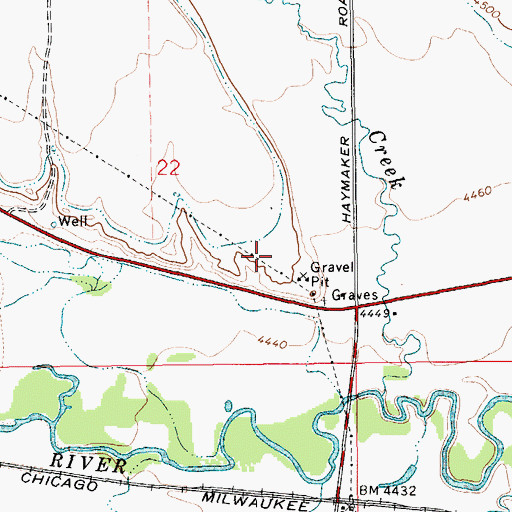 Topographic Map of Suicide Hill, MT