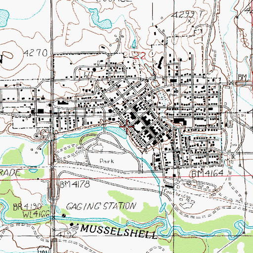 Topographic Map of Federated Church, MT