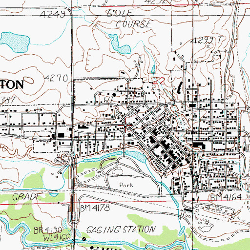 Topographic Map of Saint Josephs Catholic Church, MT