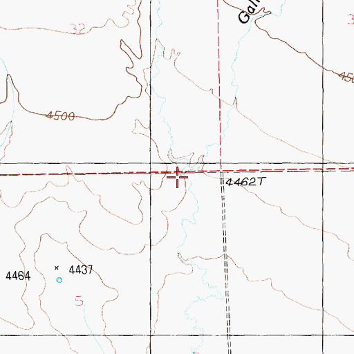 Topographic Map of West Galloway Creek, MT